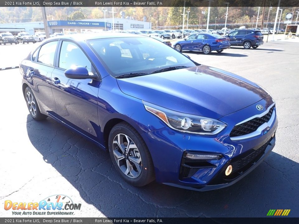 2021 Kia Forte LXS Deep Sea Blue / Black Photo #7