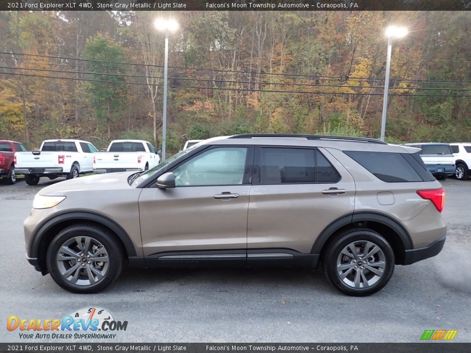 Stone Gray Metallic 2021 Ford Explorer XLT 4WD Photo #6