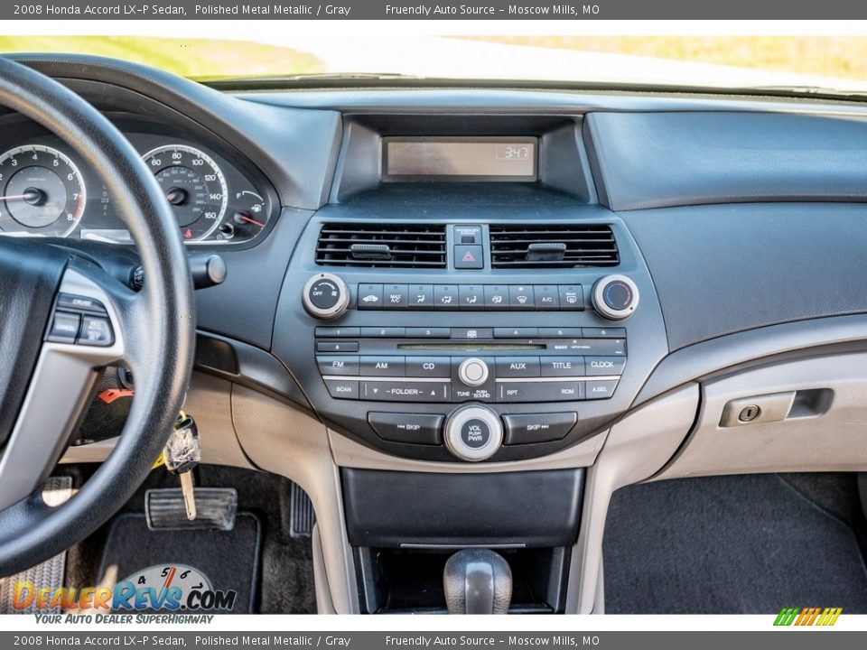 2008 Honda Accord LX-P Sedan Polished Metal Metallic / Gray Photo #18