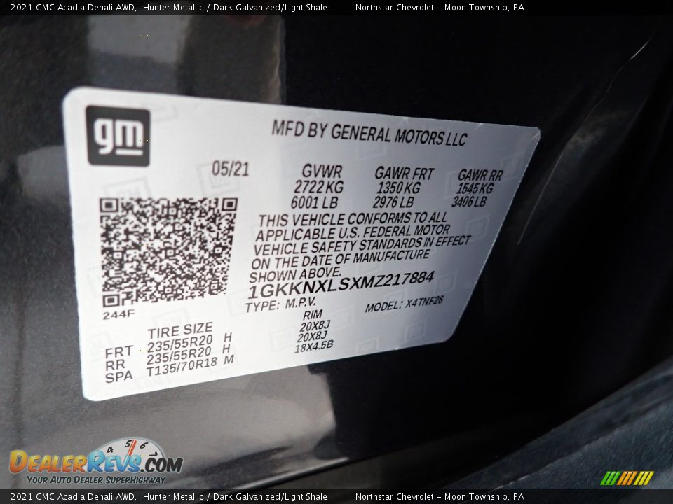 2021 GMC Acadia Denali AWD Hunter Metallic / Dark Galvanized/Light Shale Photo #28