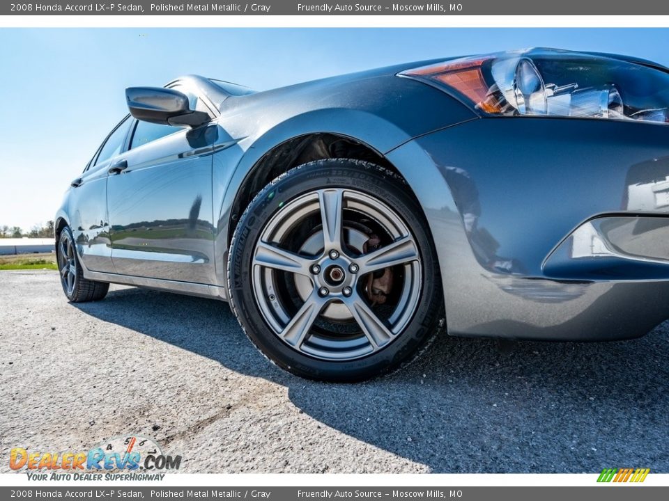 2008 Honda Accord LX-P Sedan Polished Metal Metallic / Gray Photo #22