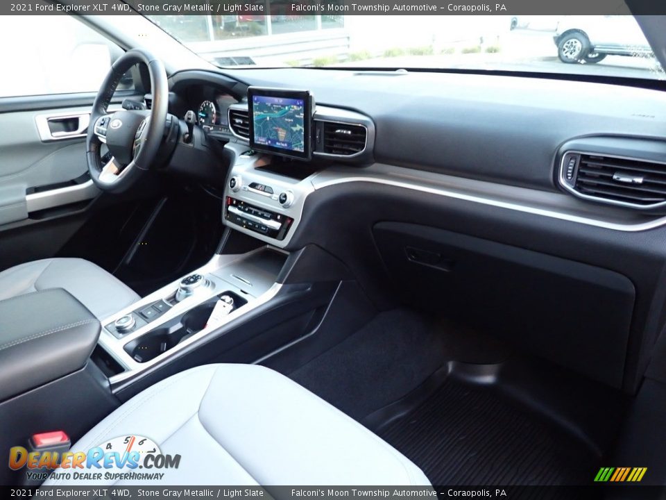 2021 Ford Explorer XLT 4WD Stone Gray Metallic / Light Slate Photo #12