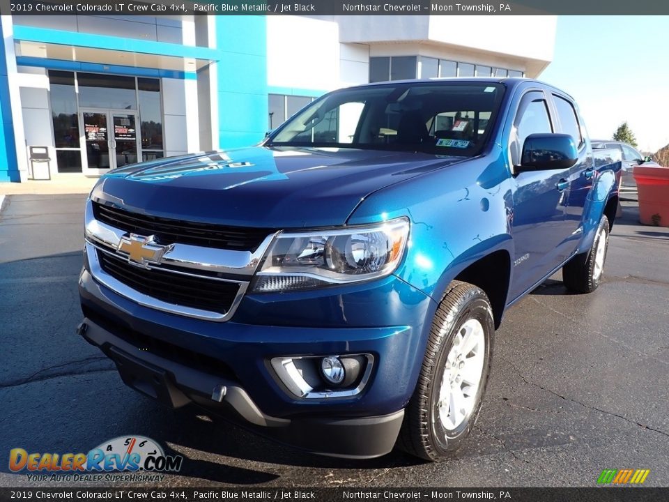 2019 Chevrolet Colorado LT Crew Cab 4x4 Pacific Blue Metallic / Jet Black Photo #2