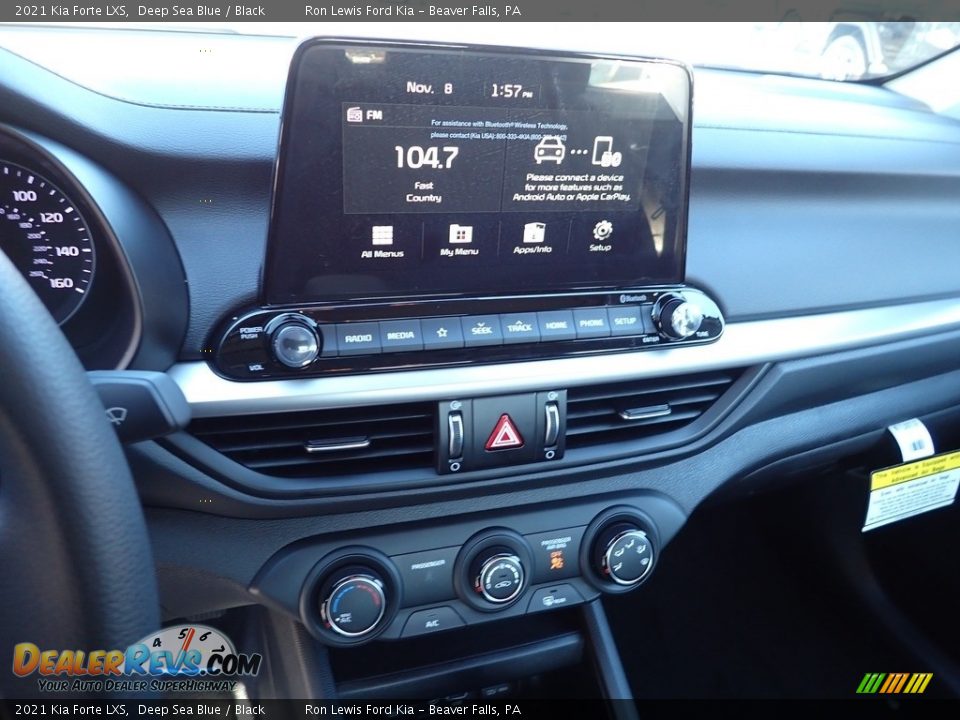 2021 Kia Forte LXS Deep Sea Blue / Black Photo #17