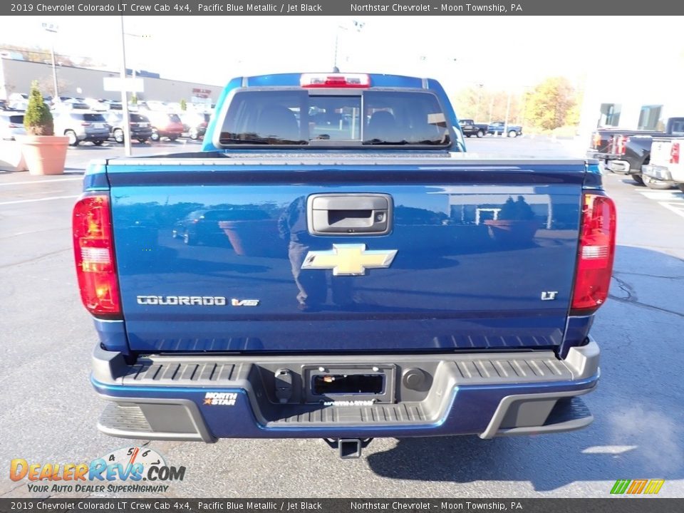 2019 Chevrolet Colorado LT Crew Cab 4x4 Pacific Blue Metallic / Jet Black Photo #6