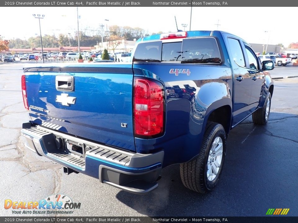 2019 Chevrolet Colorado LT Crew Cab 4x4 Pacific Blue Metallic / Jet Black Photo #7