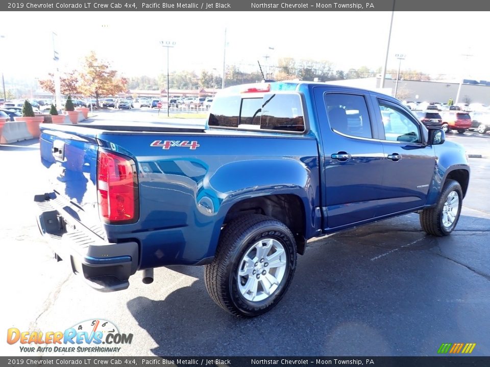 2019 Chevrolet Colorado LT Crew Cab 4x4 Pacific Blue Metallic / Jet Black Photo #8