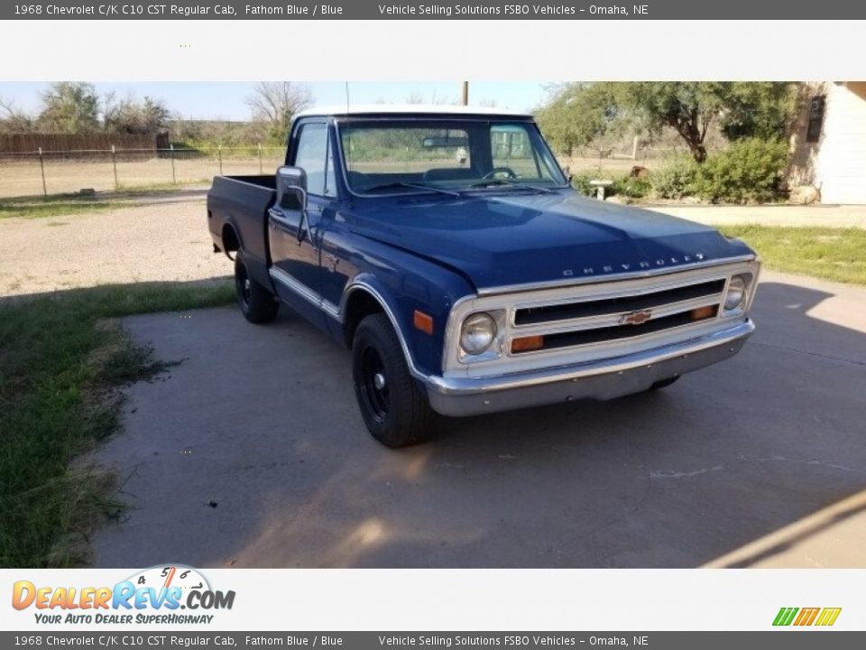 1968 Chevrolet C/K C10 CST Regular Cab Fathom Blue / Blue Photo #10