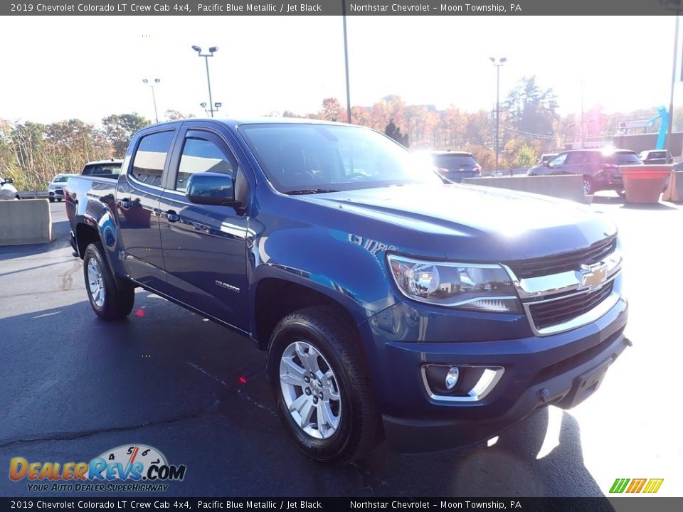 2019 Chevrolet Colorado LT Crew Cab 4x4 Pacific Blue Metallic / Jet Black Photo #10