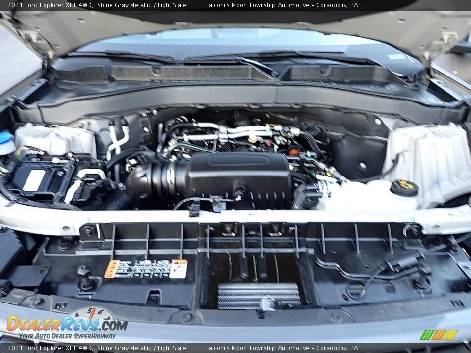 2021 Ford Explorer XLT 4WD Stone Gray Metallic / Light Slate Photo #29