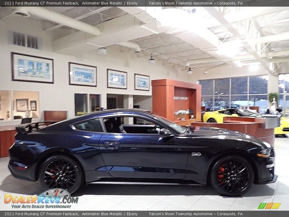 2021 Ford Mustang GT Premium Fastback Antimatter Blue Metallic / Ebony Photo #1