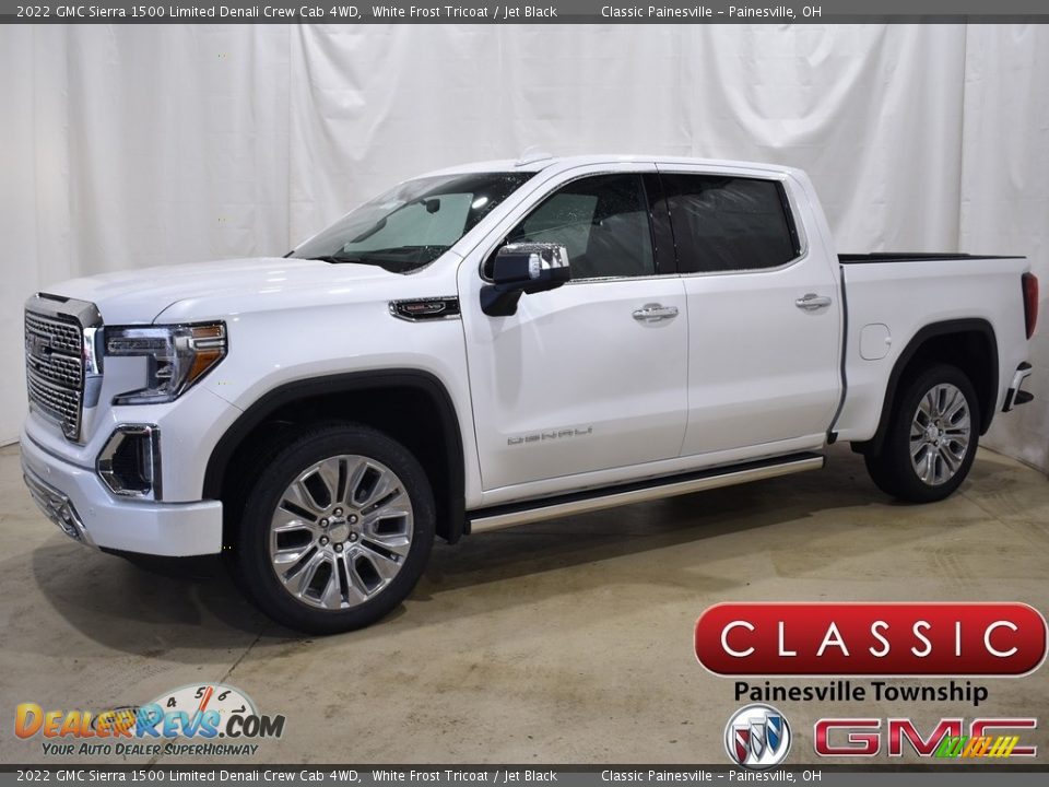 2022 GMC Sierra 1500 Limited Denali Crew Cab 4WD White Frost Tricoat / Jet Black Photo #1