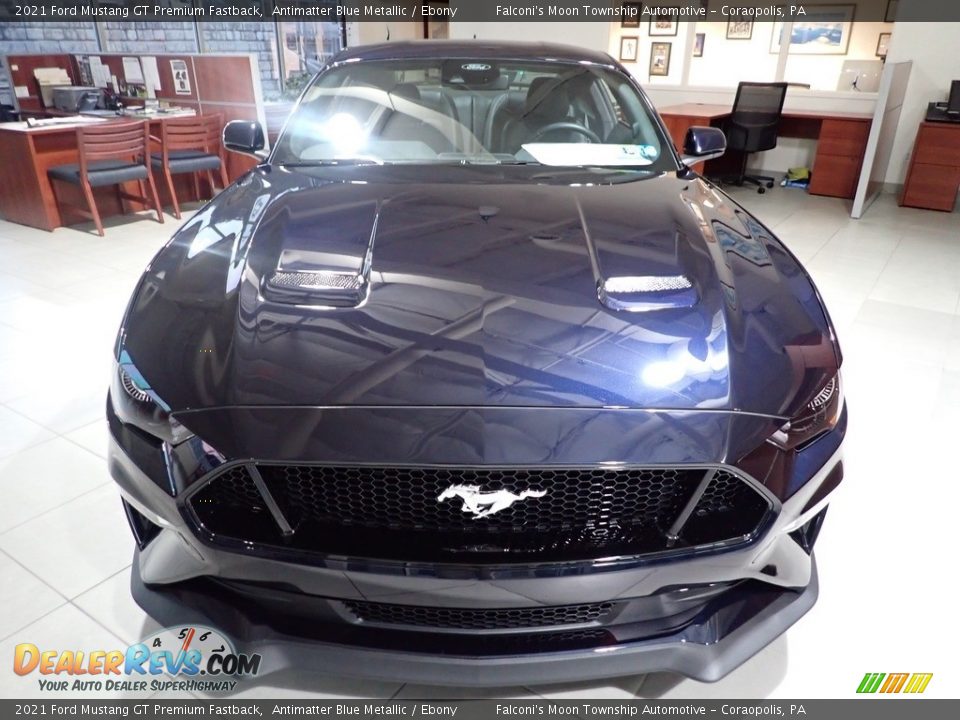 2021 Ford Mustang GT Premium Fastback Antimatter Blue Metallic / Ebony Photo #7