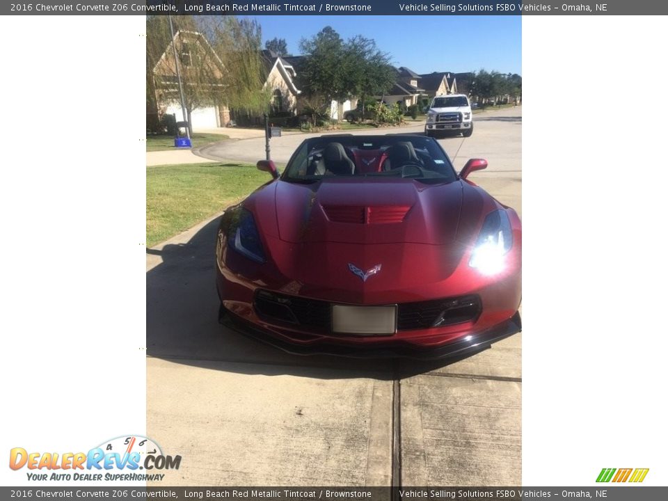 2016 Chevrolet Corvette Z06 Convertible Long Beach Red Metallic Tintcoat / Brownstone Photo #8