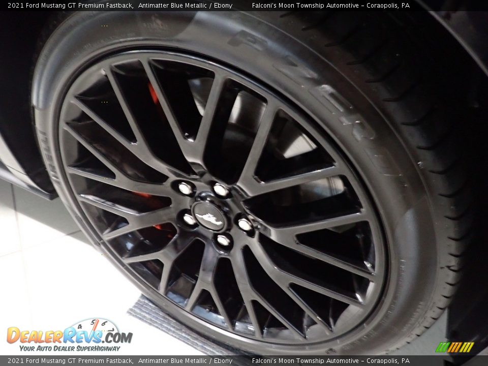 2021 Ford Mustang GT Premium Fastback Antimatter Blue Metallic / Ebony Photo #9