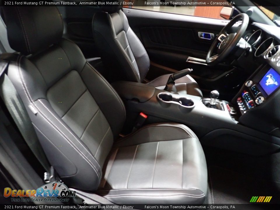 2021 Ford Mustang GT Premium Fastback Antimatter Blue Metallic / Ebony Photo #10