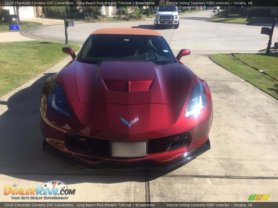 2016 Chevrolet Corvette Z06 Convertible Long Beach Red Metallic Tintcoat / Brownstone Photo #9