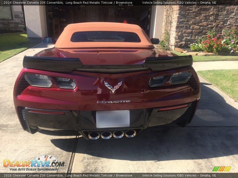 2016 Chevrolet Corvette Z06 Convertible Long Beach Red Metallic Tintcoat / Brownstone Photo #10
