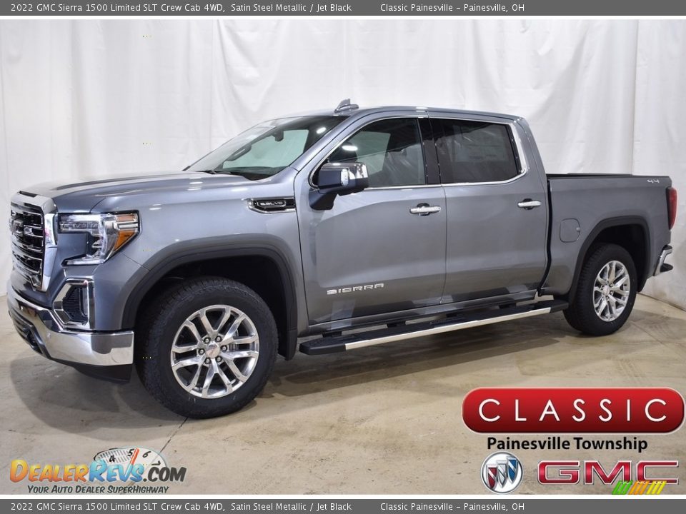 2022 GMC Sierra 1500 Limited SLT Crew Cab 4WD Satin Steel Metallic / Jet Black Photo #1