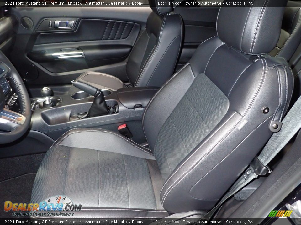 2021 Ford Mustang GT Premium Fastback Antimatter Blue Metallic / Ebony Photo #13