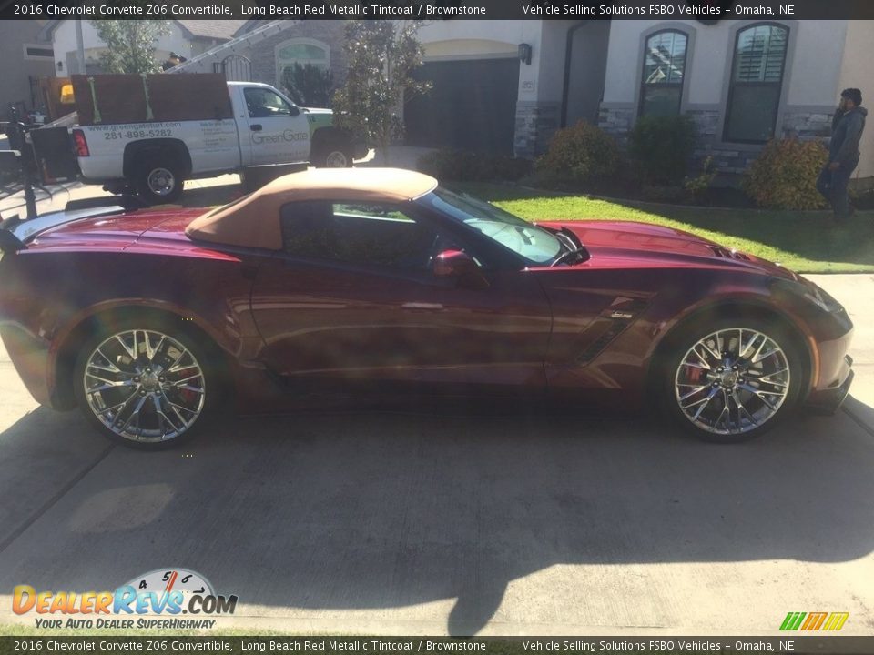 2016 Chevrolet Corvette Z06 Convertible Long Beach Red Metallic Tintcoat / Brownstone Photo #12