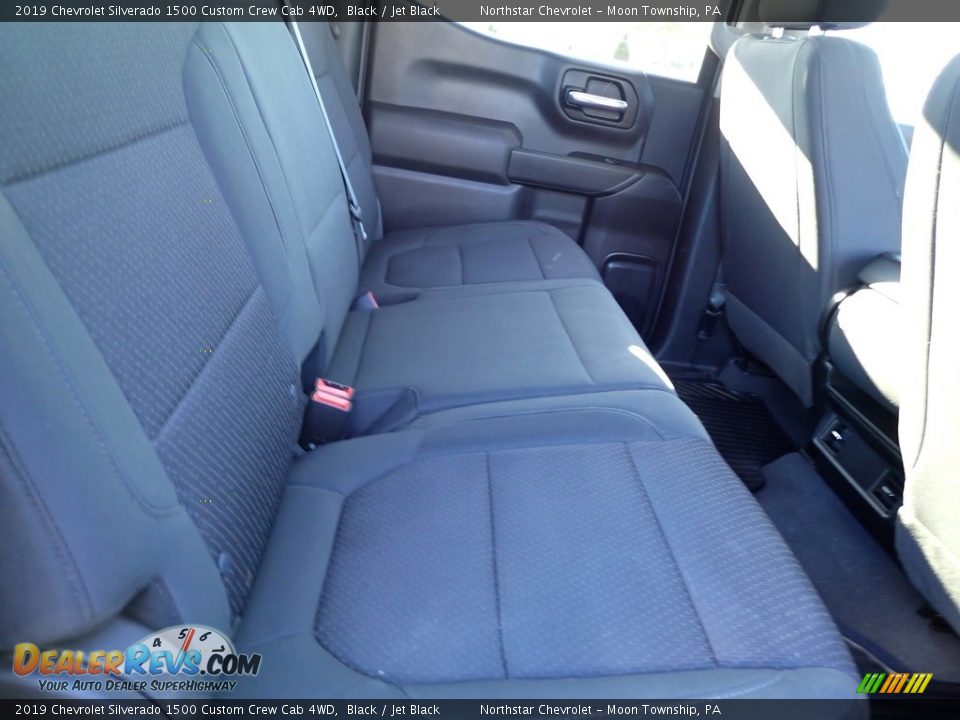 2019 Chevrolet Silverado 1500 Custom Crew Cab 4WD Black / Jet Black Photo #17