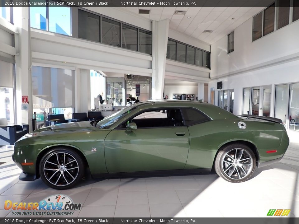 2018 Dodge Challenger R/T Scat Pack F8 Green / Black Photo #3