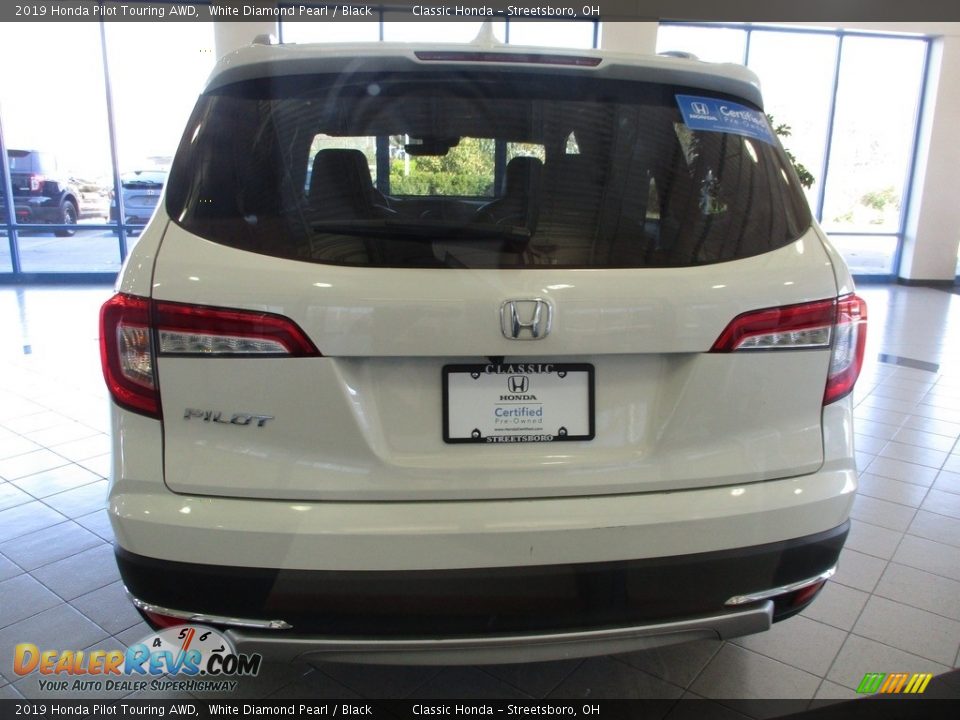 2019 Honda Pilot Touring AWD White Diamond Pearl / Black Photo #8