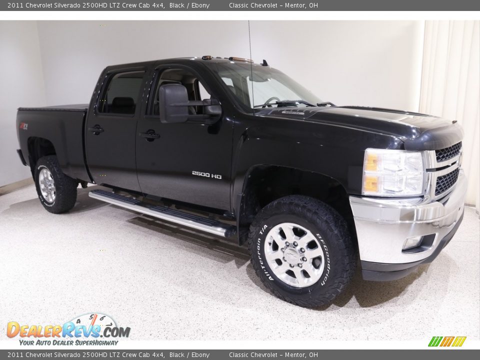 2011 Chevrolet Silverado 2500HD LTZ Crew Cab 4x4 Black / Ebony Photo #1