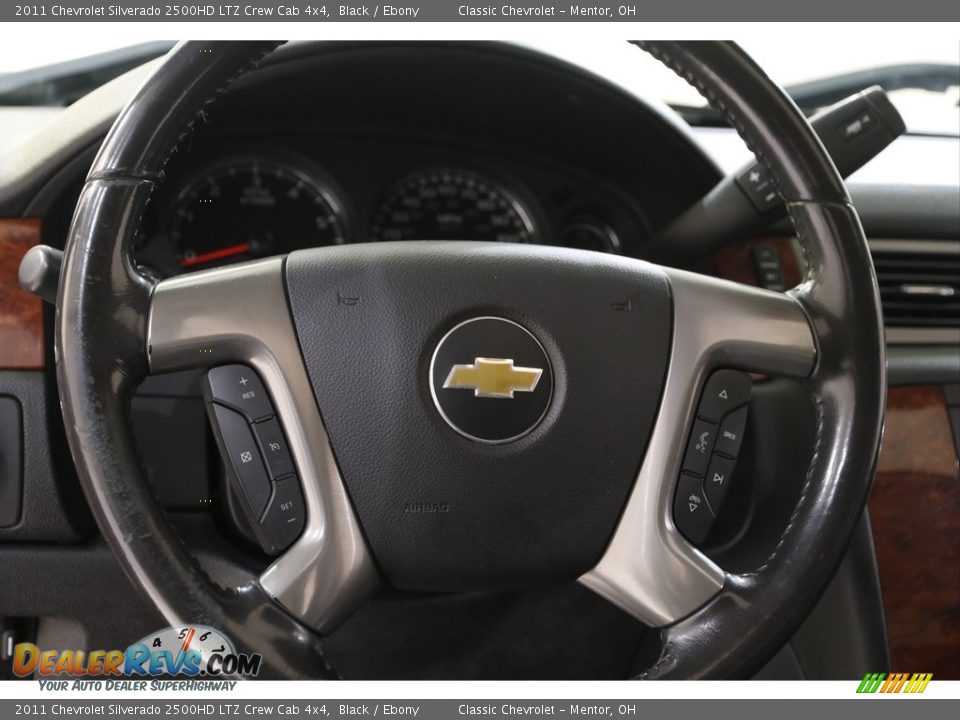 2011 Chevrolet Silverado 2500HD LTZ Crew Cab 4x4 Black / Ebony Photo #8