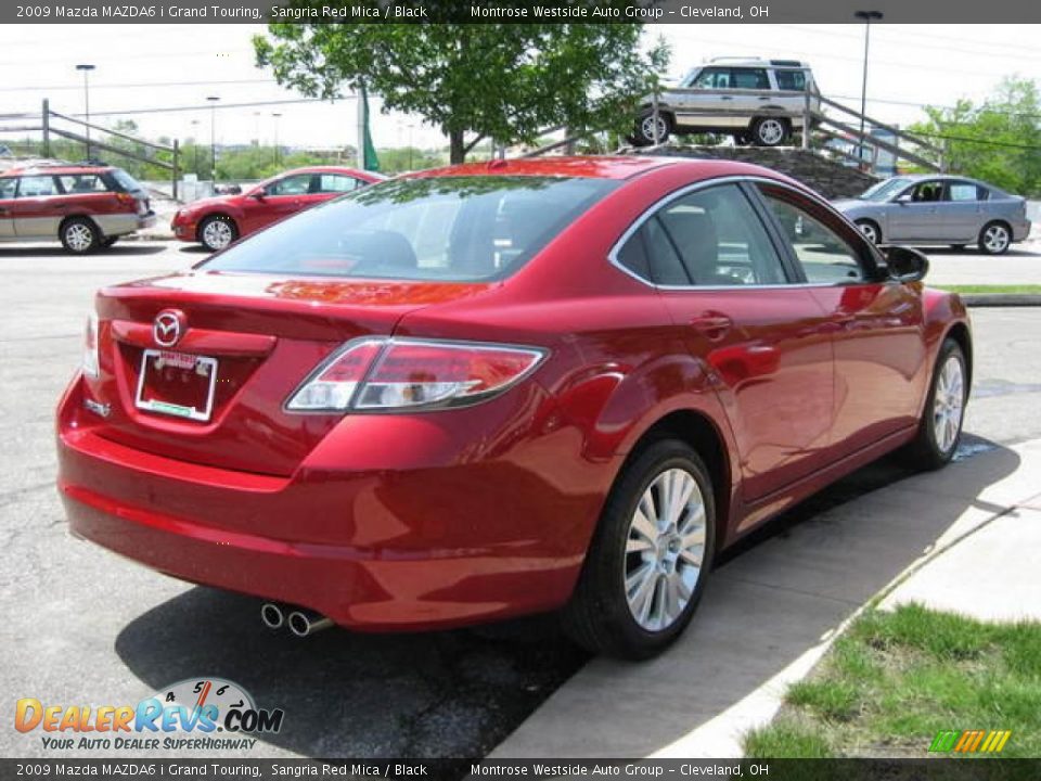 2009 Mazda MAZDA6 i Grand Touring Sangria Red Mica / Black Photo #6