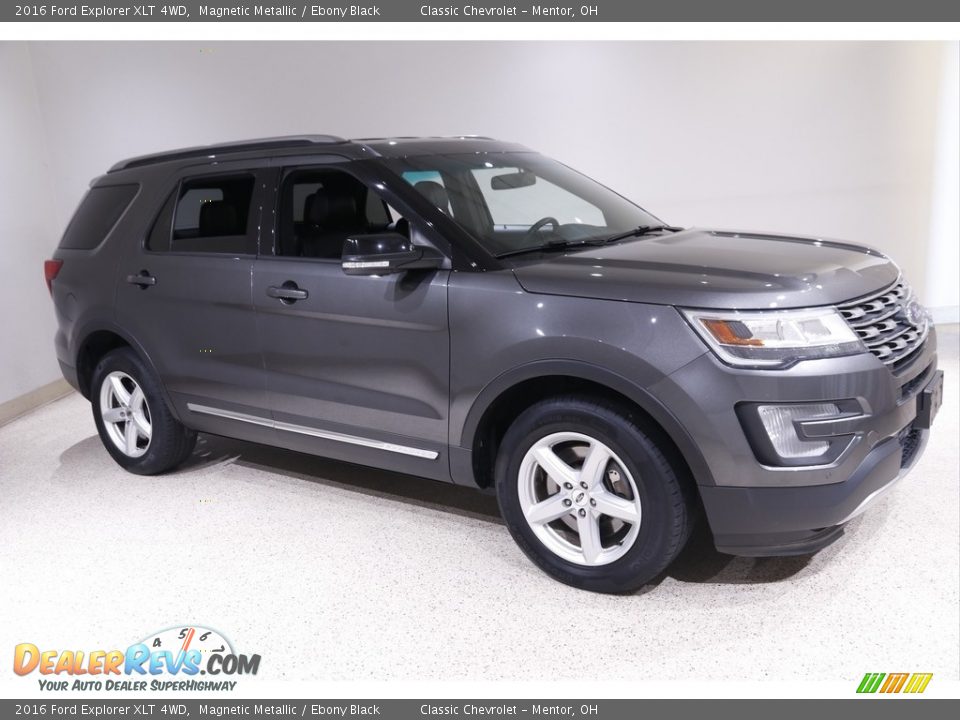 2016 Ford Explorer XLT 4WD Magnetic Metallic / Ebony Black Photo #1