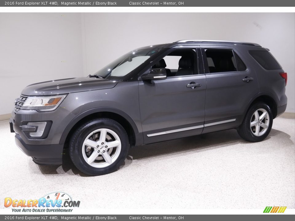 2016 Ford Explorer XLT 4WD Magnetic Metallic / Ebony Black Photo #3