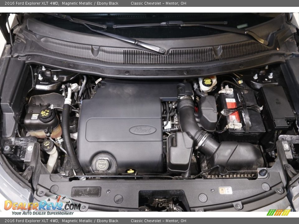 2016 Ford Explorer XLT 4WD Magnetic Metallic / Ebony Black Photo #20