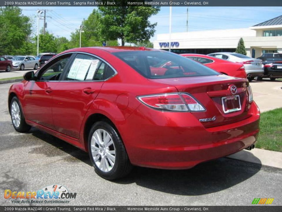 2009 Mazda MAZDA6 i Grand Touring Sangria Red Mica / Black Photo #8
