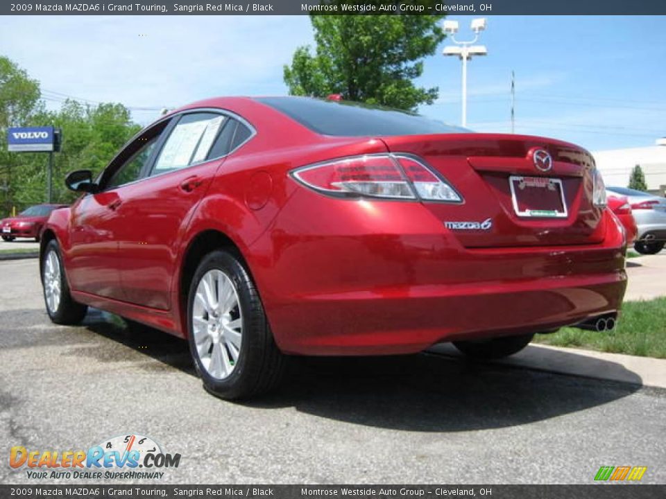 2009 Mazda MAZDA6 i Grand Touring Sangria Red Mica / Black Photo #9