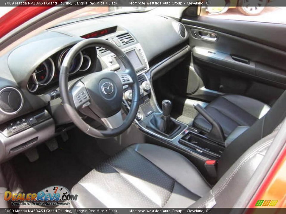 2009 Mazda MAZDA6 i Grand Touring Sangria Red Mica / Black Photo #10