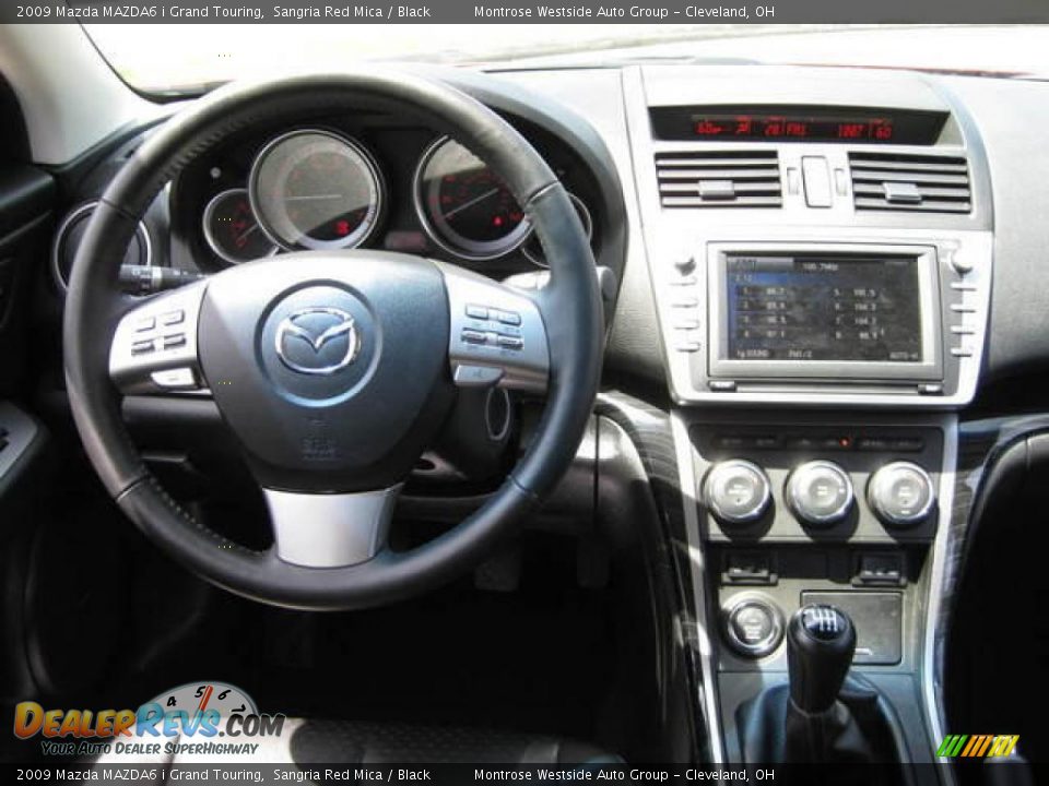 2009 Mazda MAZDA6 i Grand Touring Sangria Red Mica / Black Photo #14