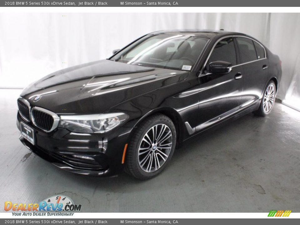 2018 BMW 5 Series 530i xDrive Sedan Jet Black / Black Photo #3