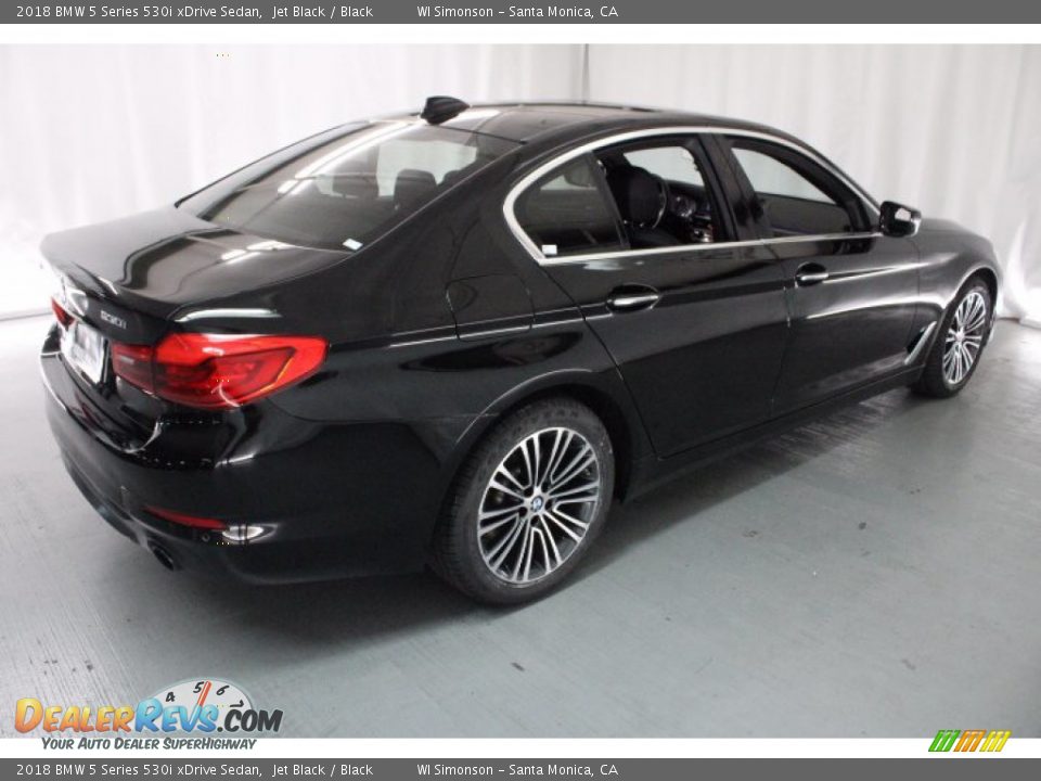 2018 BMW 5 Series 530i xDrive Sedan Jet Black / Black Photo #5