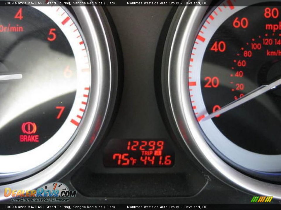 2009 Mazda MAZDA6 i Grand Touring Sangria Red Mica / Black Photo #19