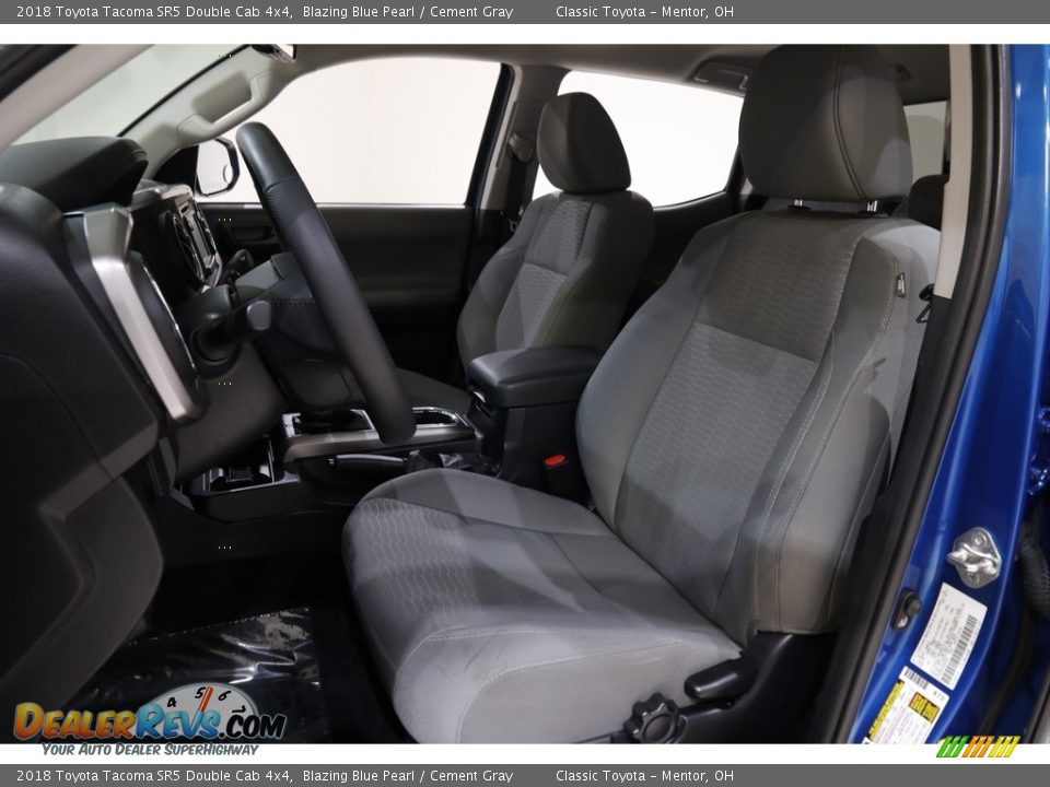 2018 Toyota Tacoma SR5 Double Cab 4x4 Blazing Blue Pearl / Cement Gray Photo #5
