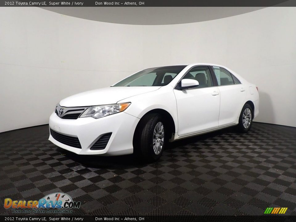 2012 Toyota Camry LE Super White / Ivory Photo #7