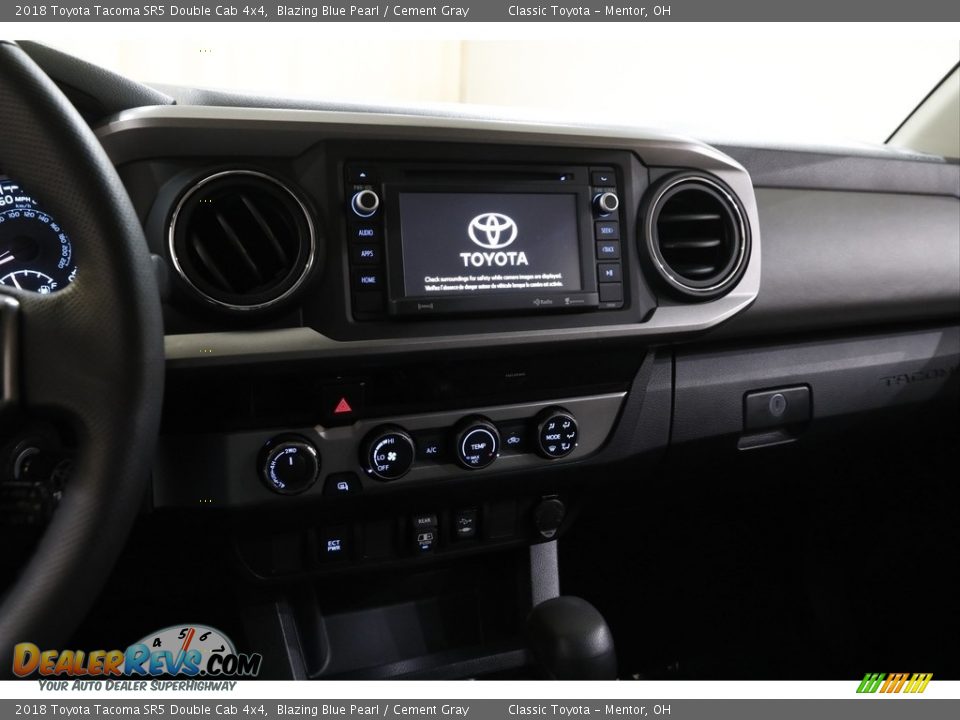 2018 Toyota Tacoma SR5 Double Cab 4x4 Blazing Blue Pearl / Cement Gray Photo #9