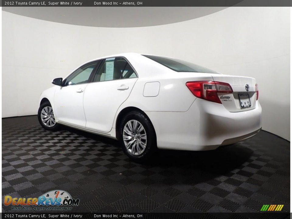 2012 Toyota Camry LE Super White / Ivory Photo #10