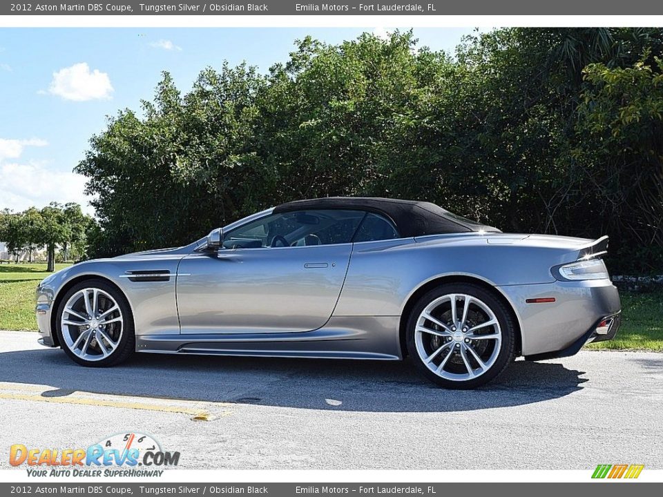 2012 Aston Martin DBS Coupe Tungsten Silver / Obsidian Black Photo #11