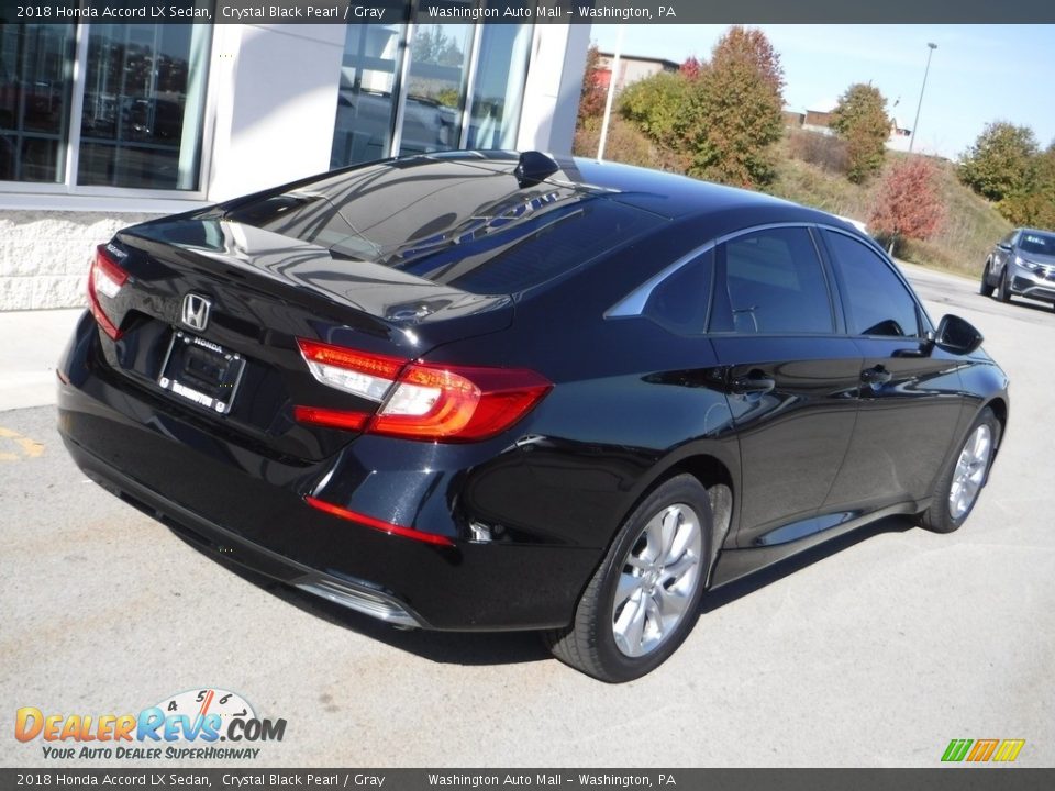 2018 Honda Accord LX Sedan Crystal Black Pearl / Gray Photo #9