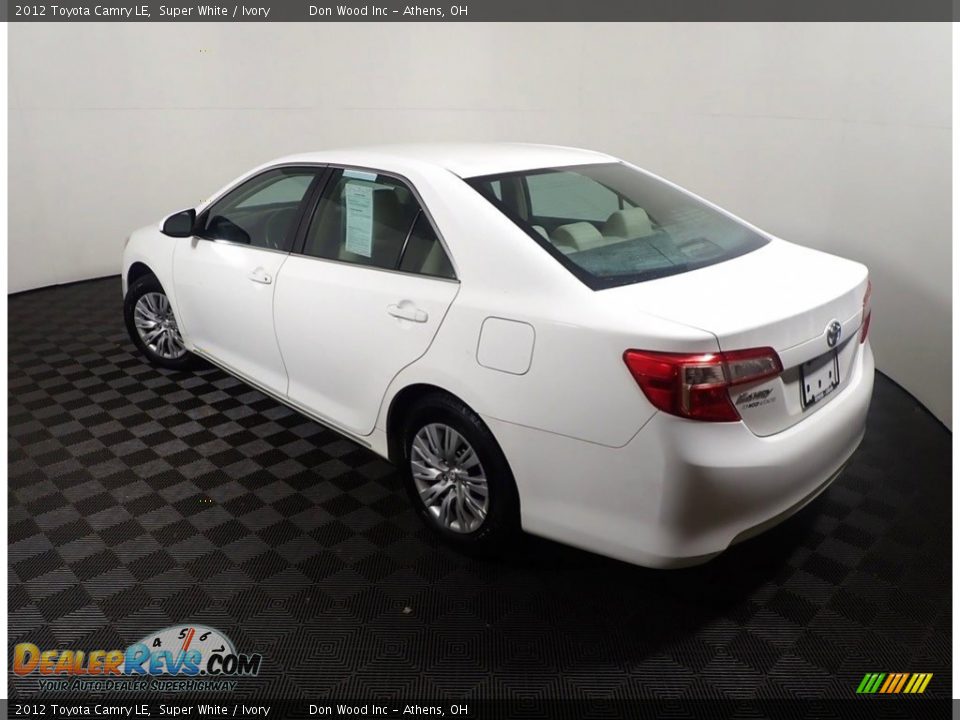 2012 Toyota Camry LE Super White / Ivory Photo #11