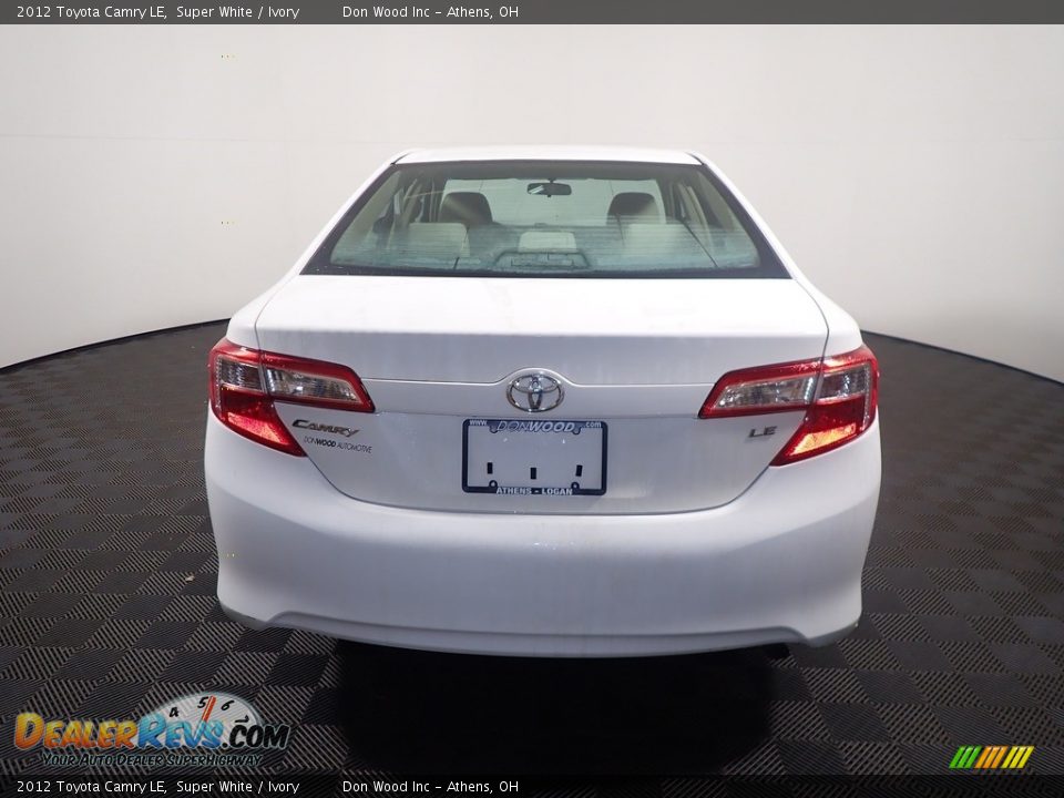 2012 Toyota Camry LE Super White / Ivory Photo #12