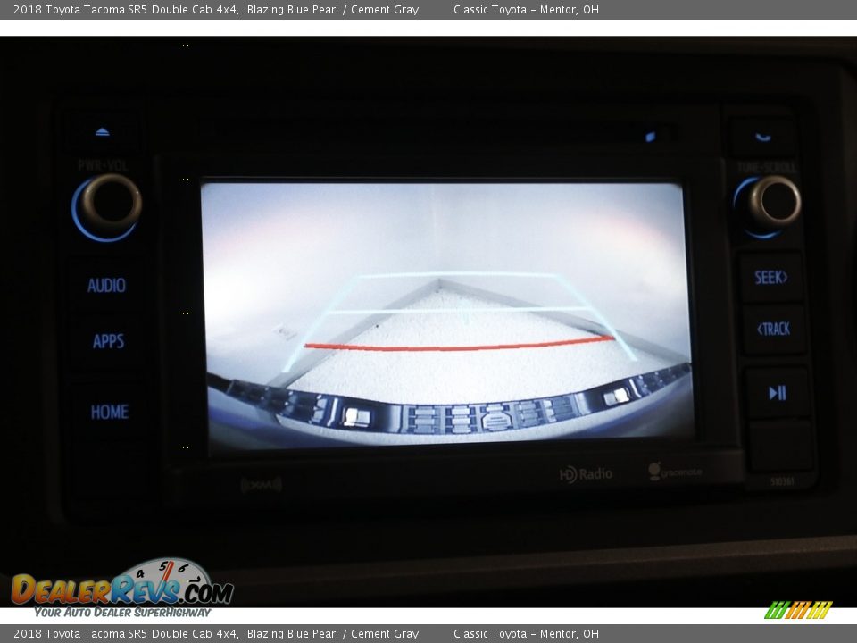 2018 Toyota Tacoma SR5 Double Cab 4x4 Blazing Blue Pearl / Cement Gray Photo #12